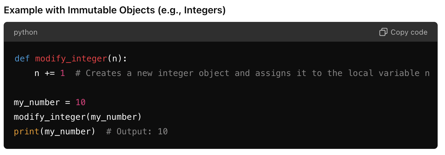 Immutable object